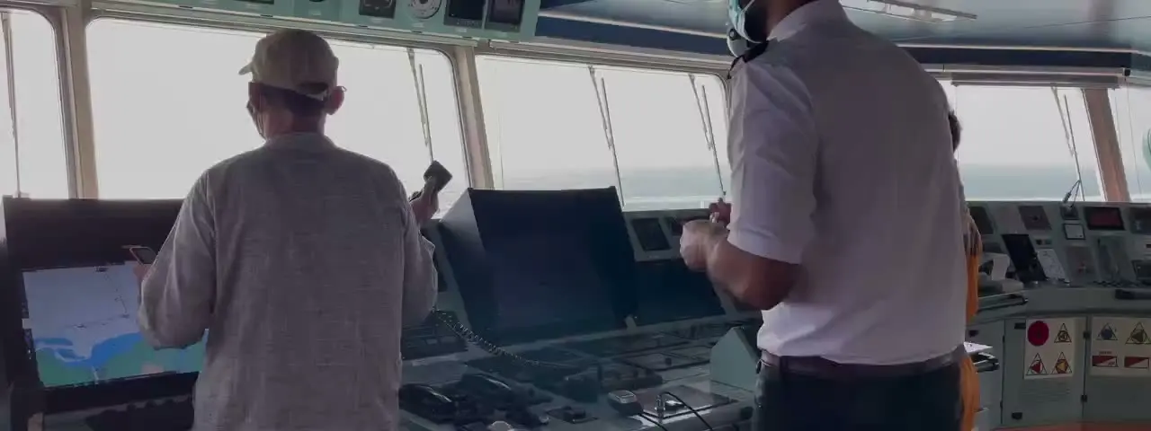 Bridge operations with maritime displays